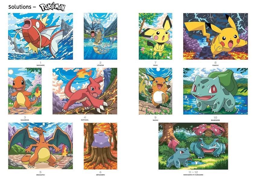Розмальовка Дісней по номерам - Pok&eacute;mon (Покемони) | Coloriages mysteres Disney Hachette Pok&eacute;mon фото
