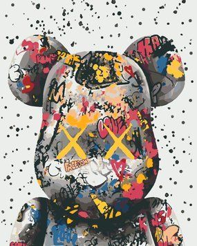 Картина за номерами Bearbrick RB-0802 фото