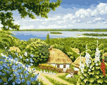 Картина за номерами Сільський куточок KHO6322 фото