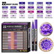 Акрилові маркери Flysea Purple Series 22 кольори (0.7 мм) Фіолетова серія ZX-1904-010 фото 2