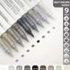 Акрилові маркери Languo, 9 кольорів, Gray brown series GB фото 2
