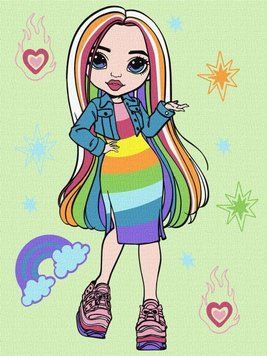 Картина за номерами Rainbow High Amaya Raine KHO1236 фото