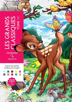 Розмальовка Дісней по номерам - Les Grands classiques Tome 11 | Coloriages mysteres Disney Hachette LG11 фото