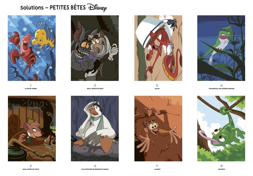 Розмальовка Дісней по номерам - Petites betes (Маленькі тварини) | Coloriages mysteres Disney Hachette Petites фото