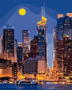 Картина за номерами Вулицями Манхеттена KHO3611 фото