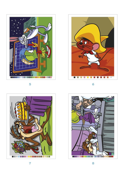 Розмальовка Дісней по номерам - Looney Tunes Tome 2 | Coloriages mysteres Disney Hachette LT2 фото