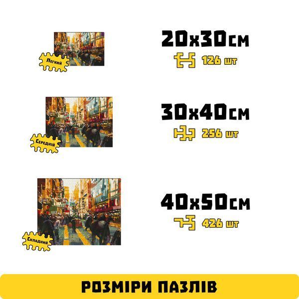 Дерев'яний Пазл-лабіринт Барвисті міські вулиці (426 елементів) PZL31007L фото