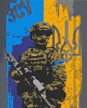 Алмазна мозаїка Збройні сили України OD3130 фото