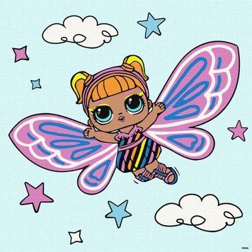 Картина за номерами L.O.L. Surprise! O.M.G. Fairies Flutterstar KHO1090 фото