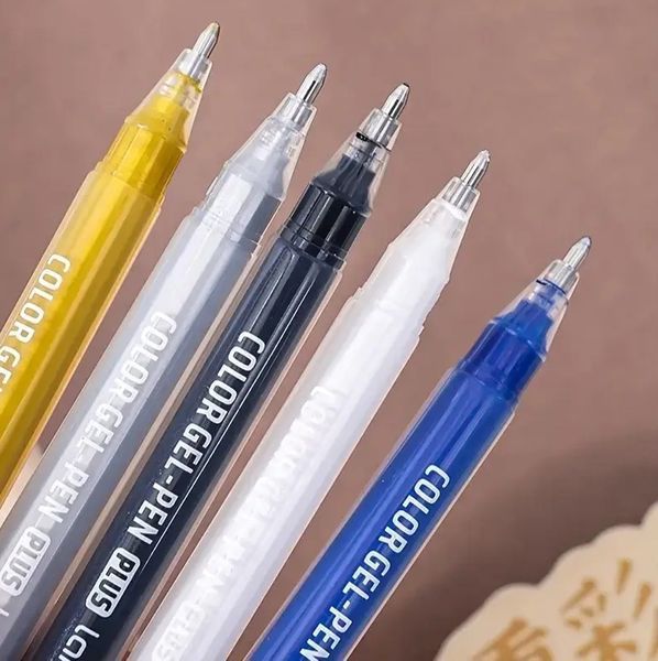 Набір гелевих ручок Languo Calligraphy - Білі (6 штук) 1мм Calligraphy3 фото
