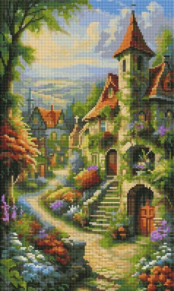 Алмазна мозаїка "Пори року" без підрамника, 50x120см TR1006 фото