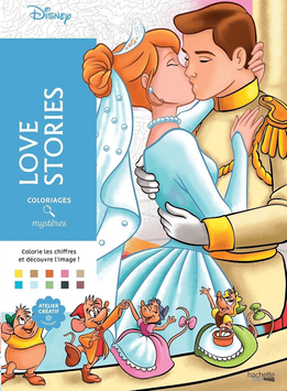 Розмальовка Дісней по номерам - Love Stories | Coloriages mysteres Disney Hachette Love Stories фото