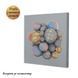 Картина за номерами "Bubbles 2" абстракція 40x40см, фарби металік RB-0597 фото 2