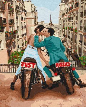 Картина за номерами Любов у великому місті KHO4656 фото