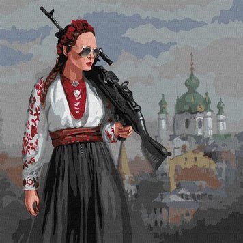 Картина за номерами ''Красавіца'' терпіти не буде! KHO4869 фото
