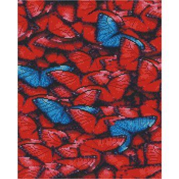 Алмазна мозаїка Червоні метелики FA40878 фото