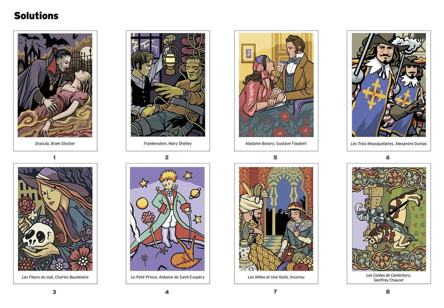 Розмальовка Дісней по номерам - Les grands classiques de la litterature (література) | Coloriages mysteres Disney Litterature фото